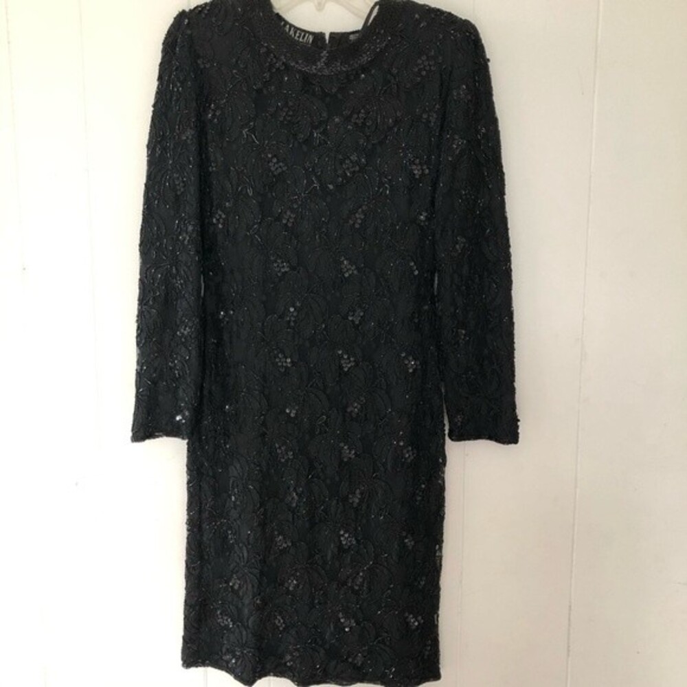 Vintage fully beaded sequin dress